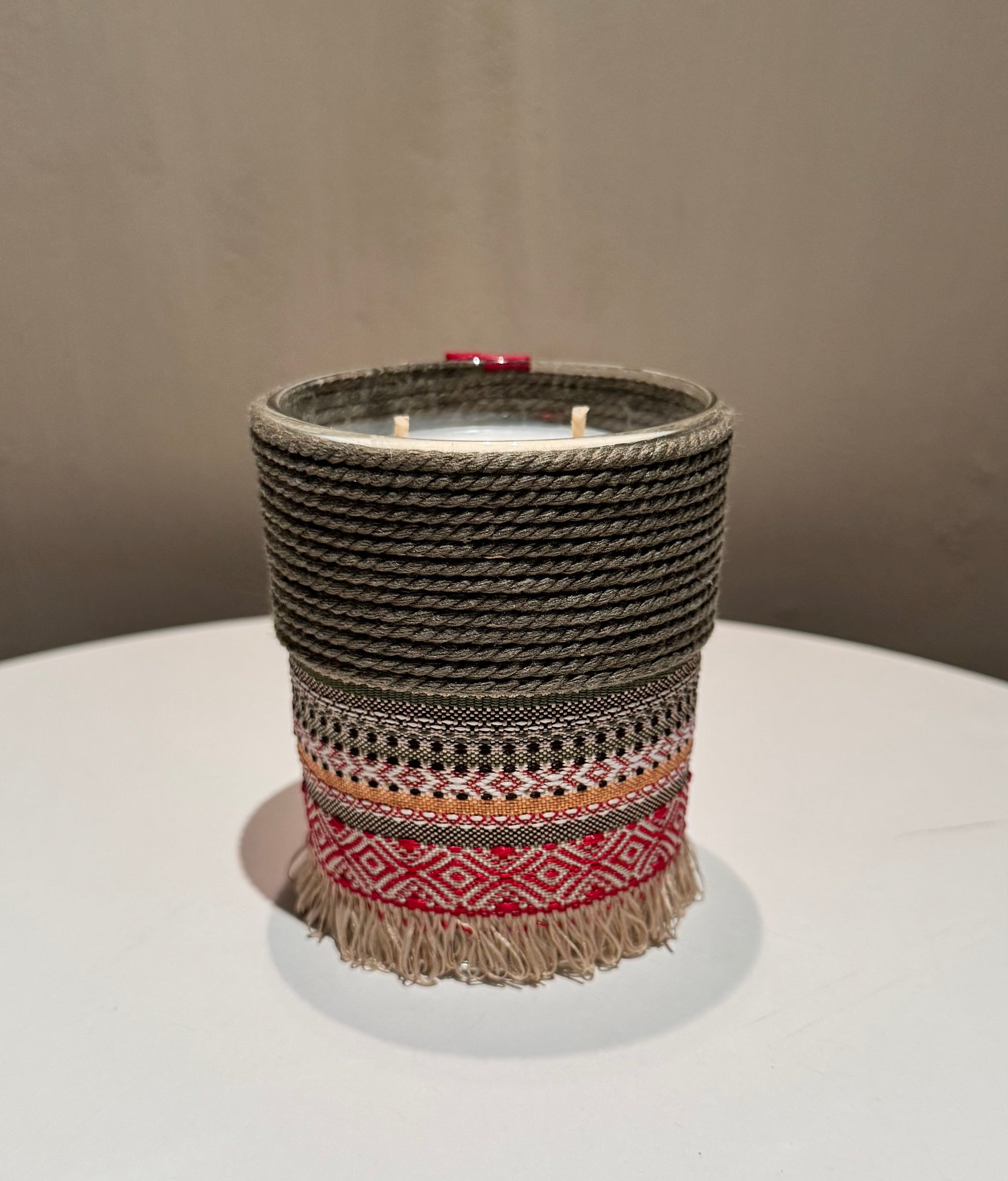 Khaki with skirt candle