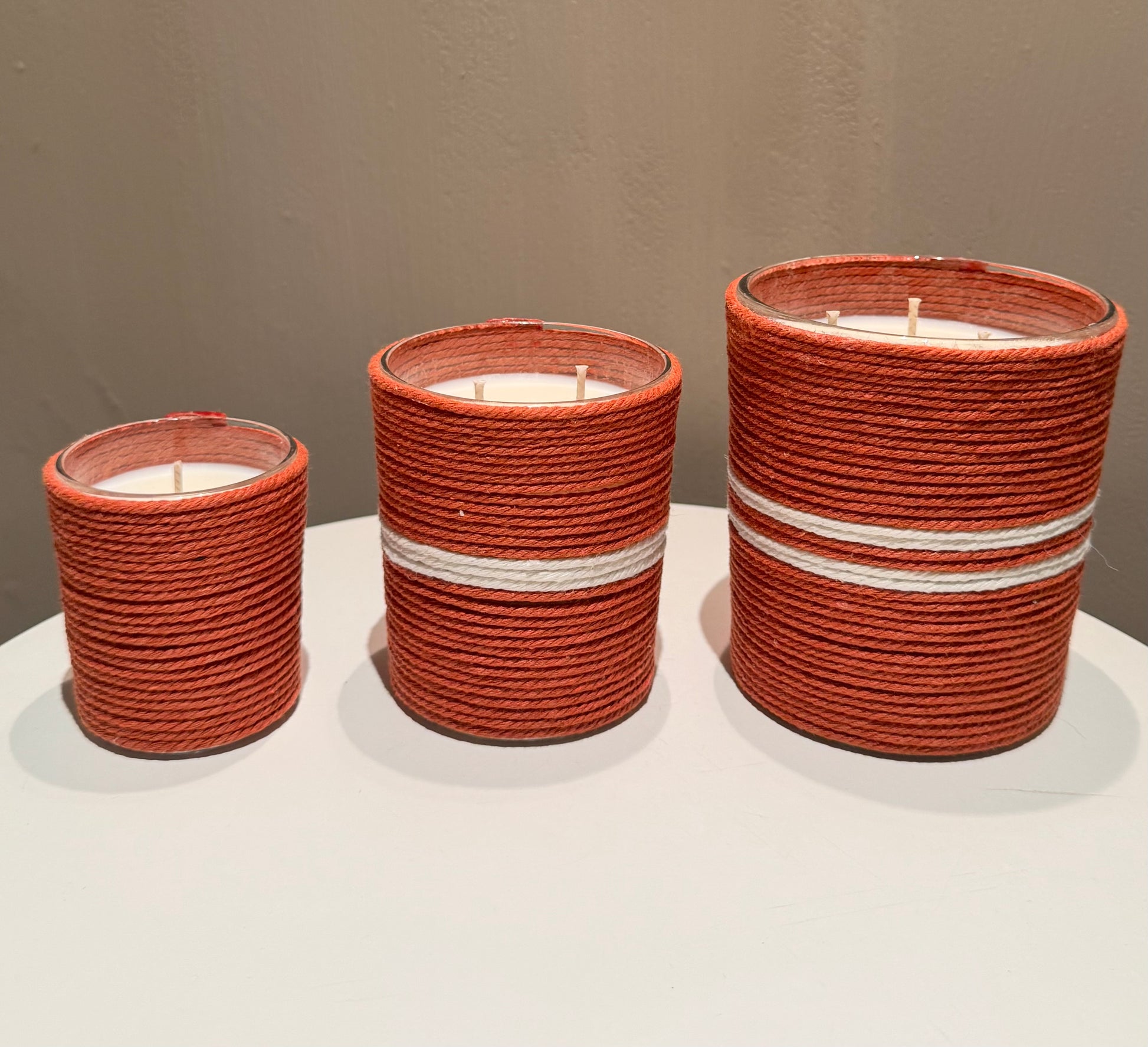 Set 3-Terracota Candles